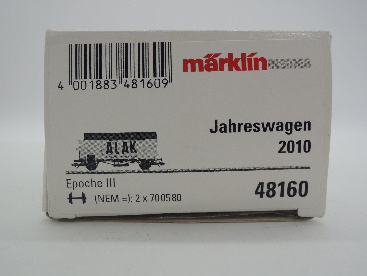 Märklin H0 - 48160 - Gesloten goederenwagen "Alak" van de DB - Insider