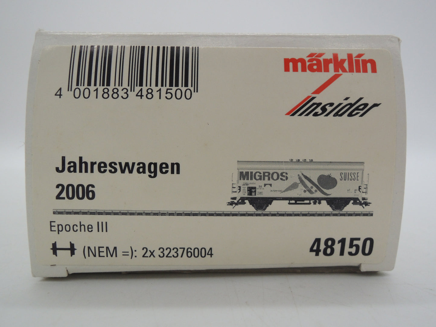 Märklin H0 - 48150 - Gesloten goederenwagen "Migros" van de DB - Insider