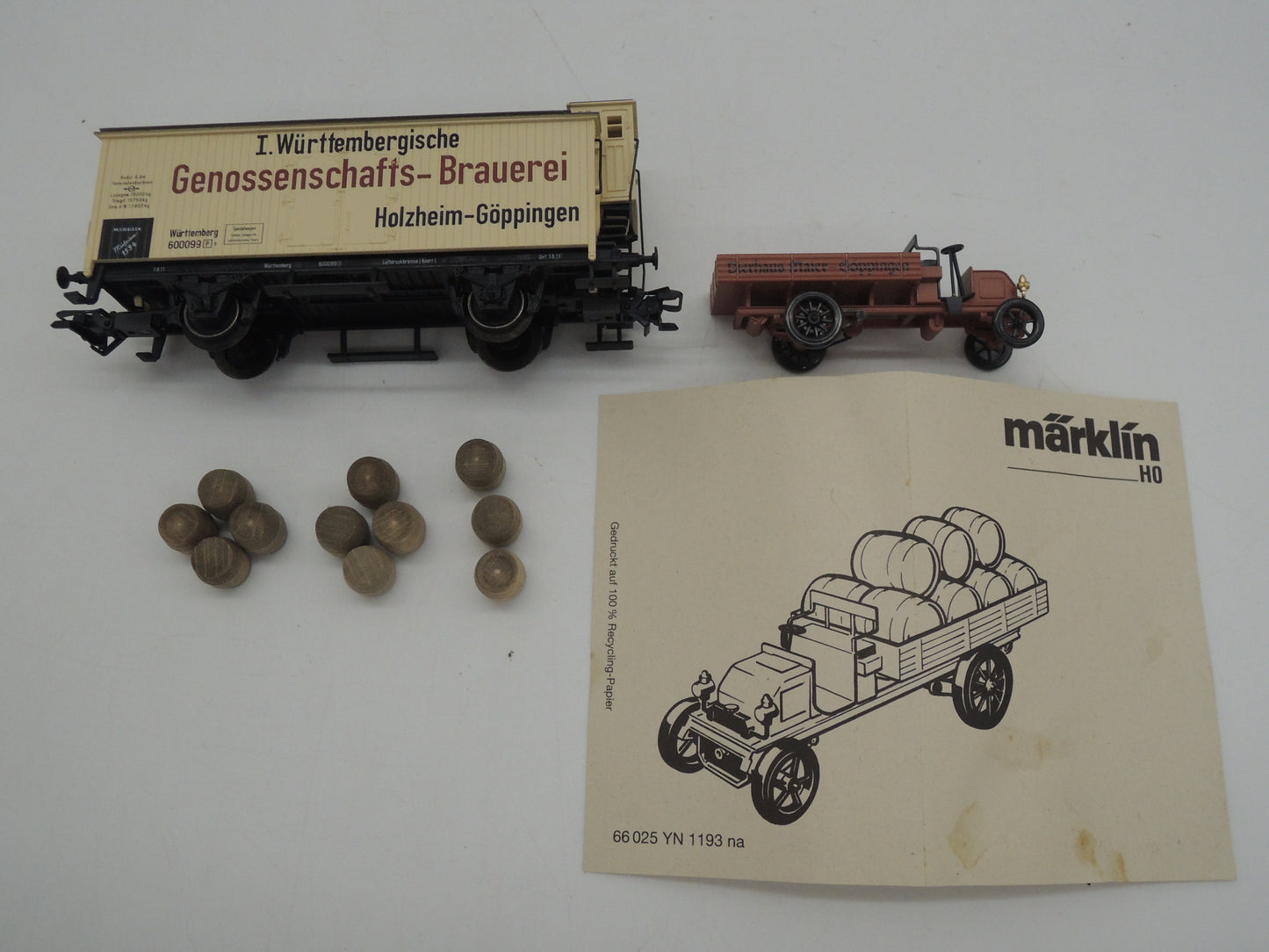 Märklin H0 - Museum 1994 - Gesloten goederenwagen "Genossenschaffts-Brauerei" van de K.W.St.E.