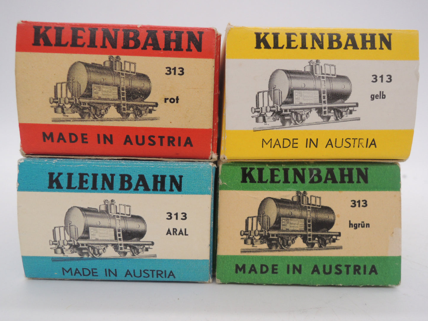 Kleinbahn H0 - 313 - 4 ketelwagens van de BB Österreich