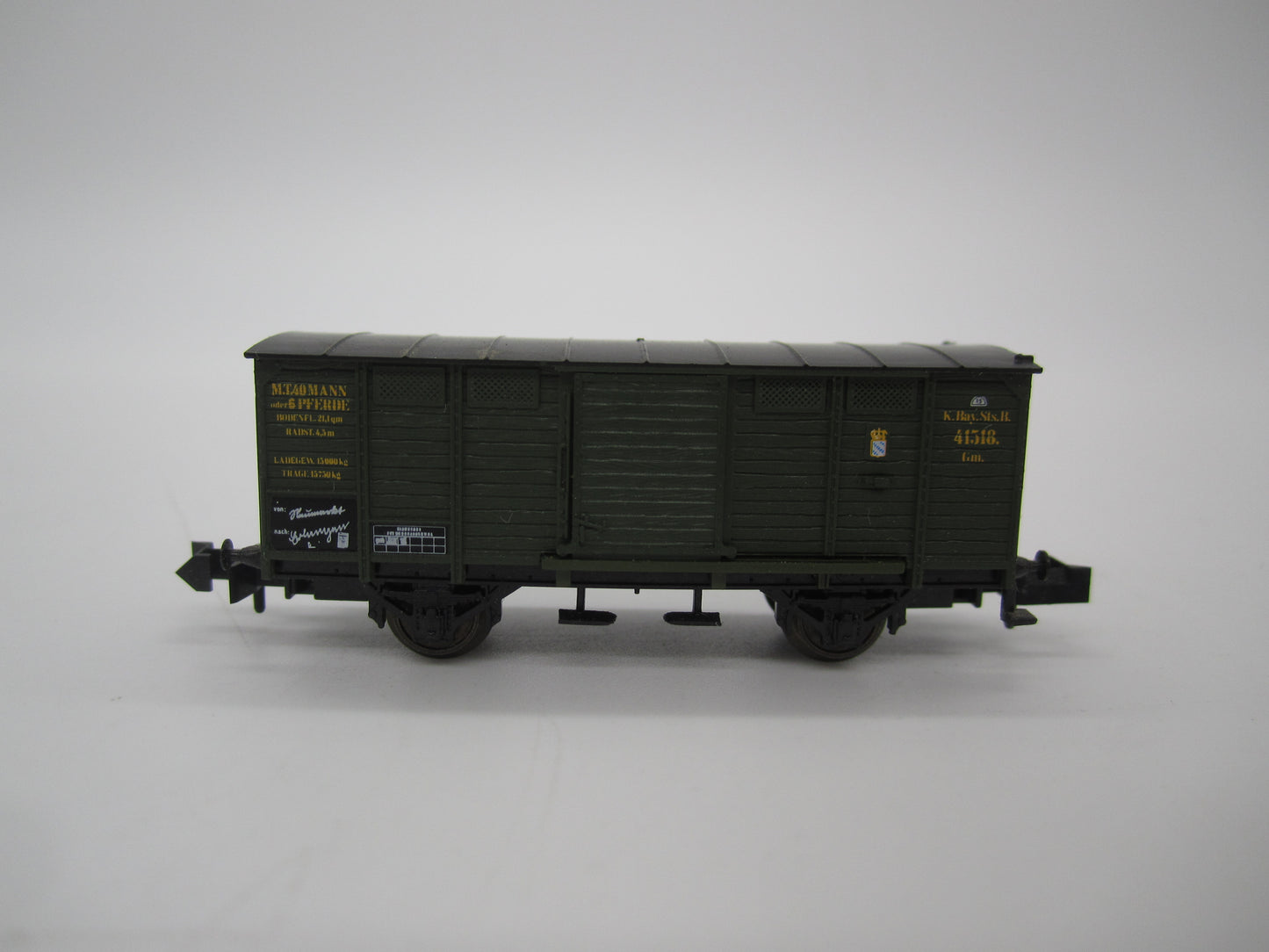 Minitrix N - 13202 - Gesloten goederenwagen van de K.Bay.St.B.