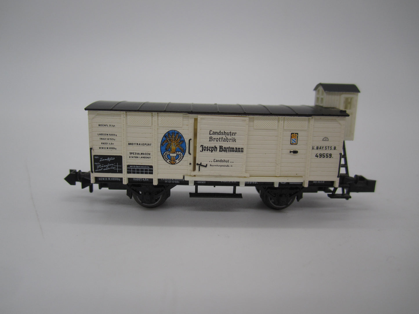 Minitrix N - 13205 - Gesloten goederenwagen "Joseph bartmann" van de K.Bay.St.B.