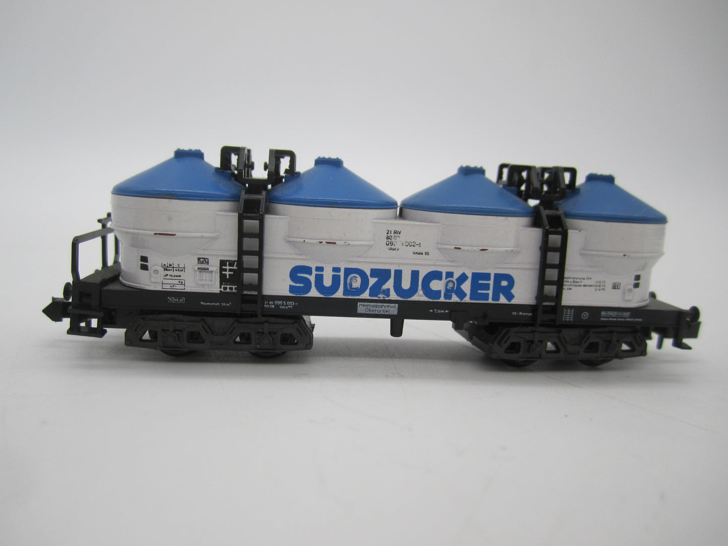 Minitrix N - 51 3518 00 - 4-assige silowagen "Südzucker" van de DB
