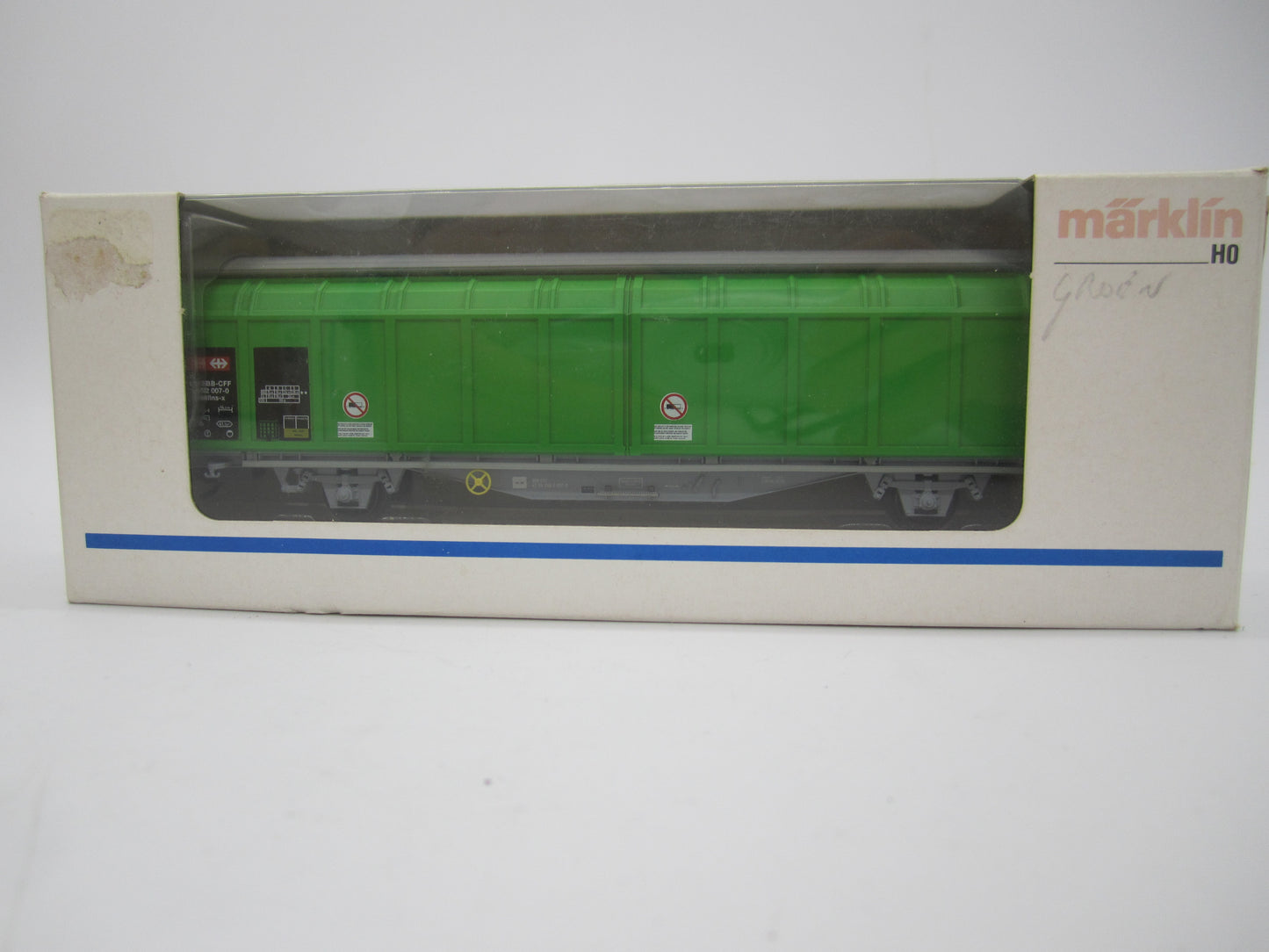 Märklin H0 - 48022 - 2-assige schuifwandwagen van de SBB-CFF, groen