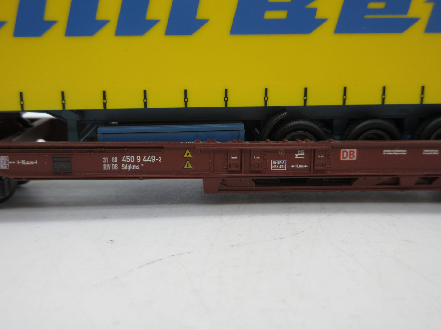 Märklin H0 - 47440 - Draagwagen met oplegger "Willy Betz" van de DB