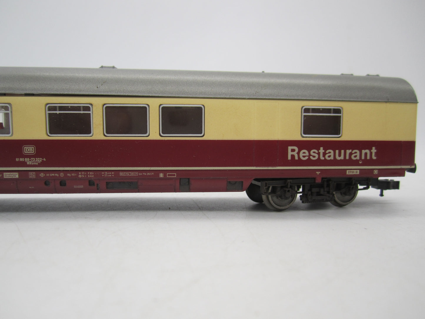 Fleischmann H0 - 5162 - TEE Restaurant rijtuig van de DB, met verlichting