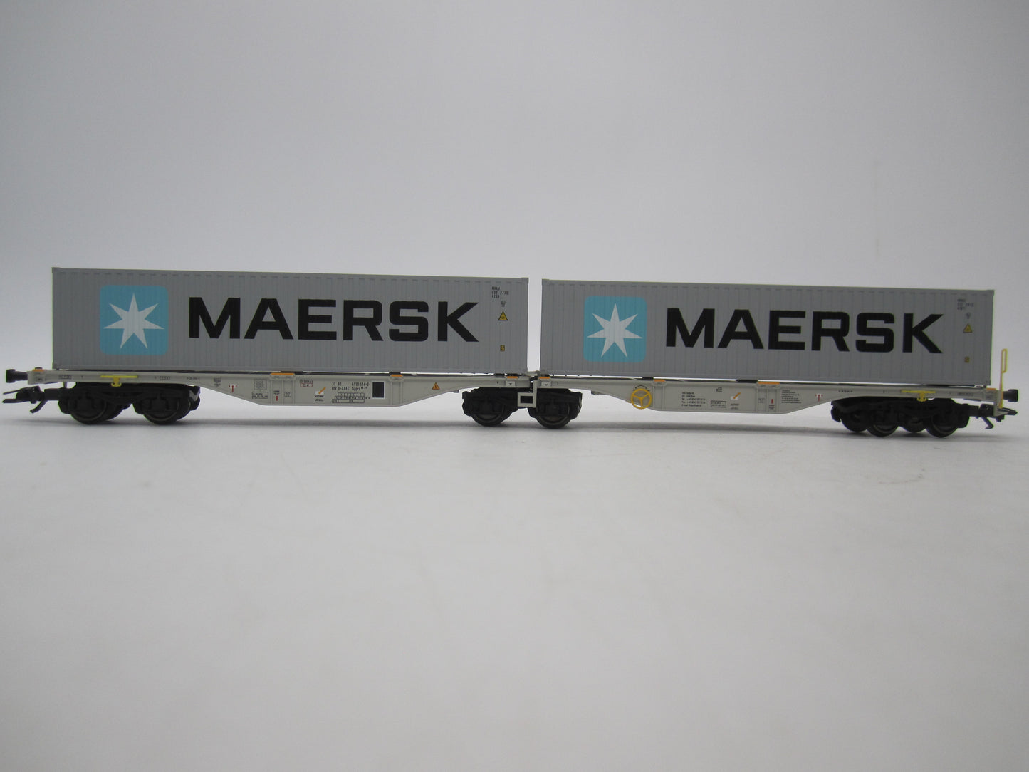 Märklin H0 - 47803 - Dubbele containerwagen Sggrss 80 "Maersk" van AAE Cargo AG