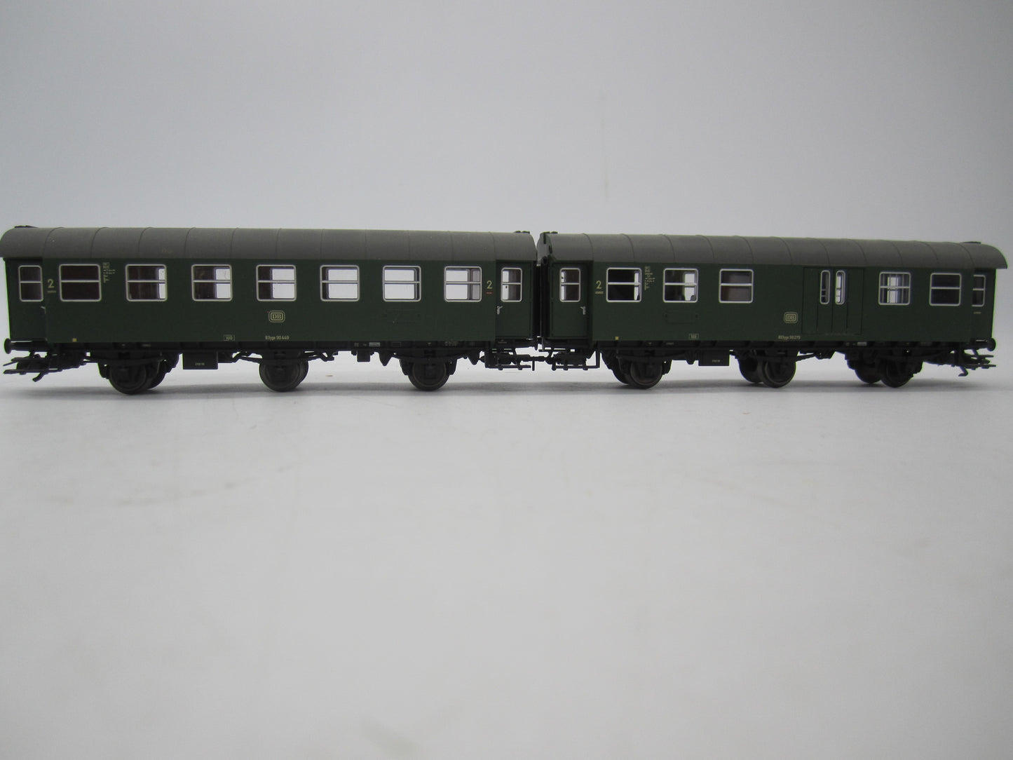 Märklin H0 - 00795-10 - Dubbelsetje Umbauwagen 2e klas met bagagedeel van de DB