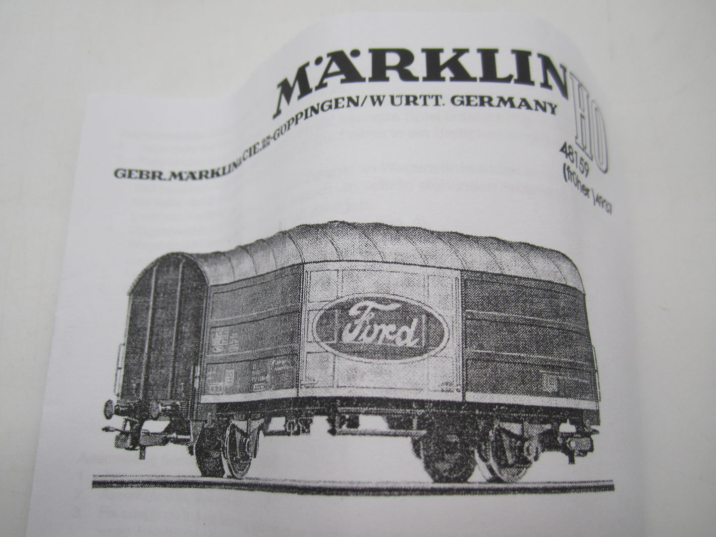 Märklin H0 - 48159 - Gesloten goederenwagen "Ford" van de DB - Insider