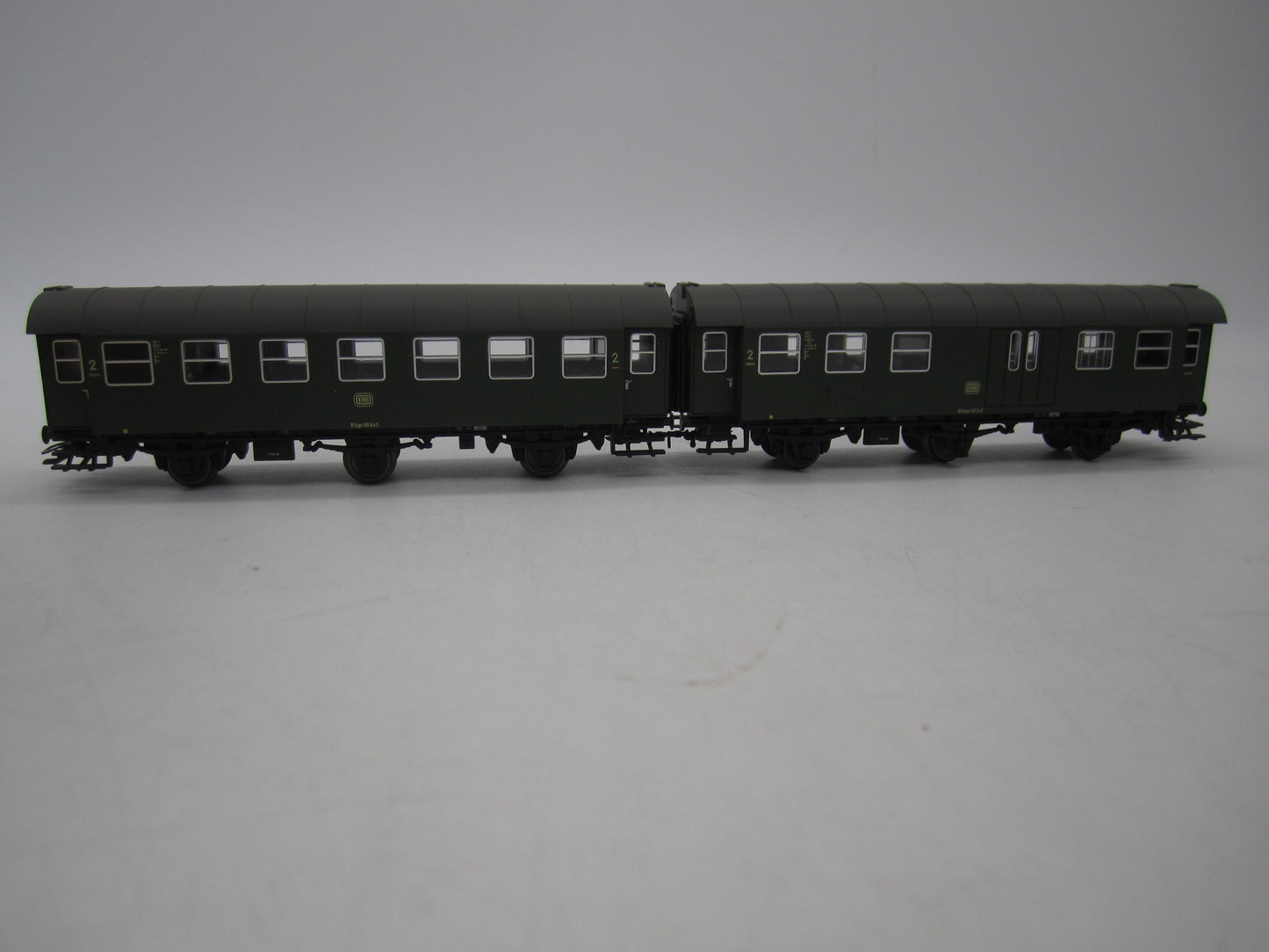 Märklin H0 - 00795-11 - Dubbelsetje Umbauwagen 2e klas met bagagedeel van de DB