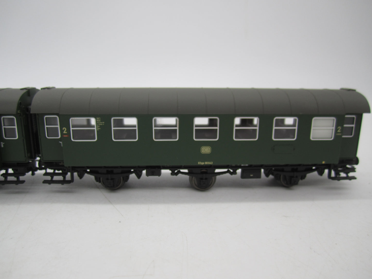 Märklin H0 - 00795-11 - Dubbelsetje Umbauwagen 2e klas met bagagedeel van de DB