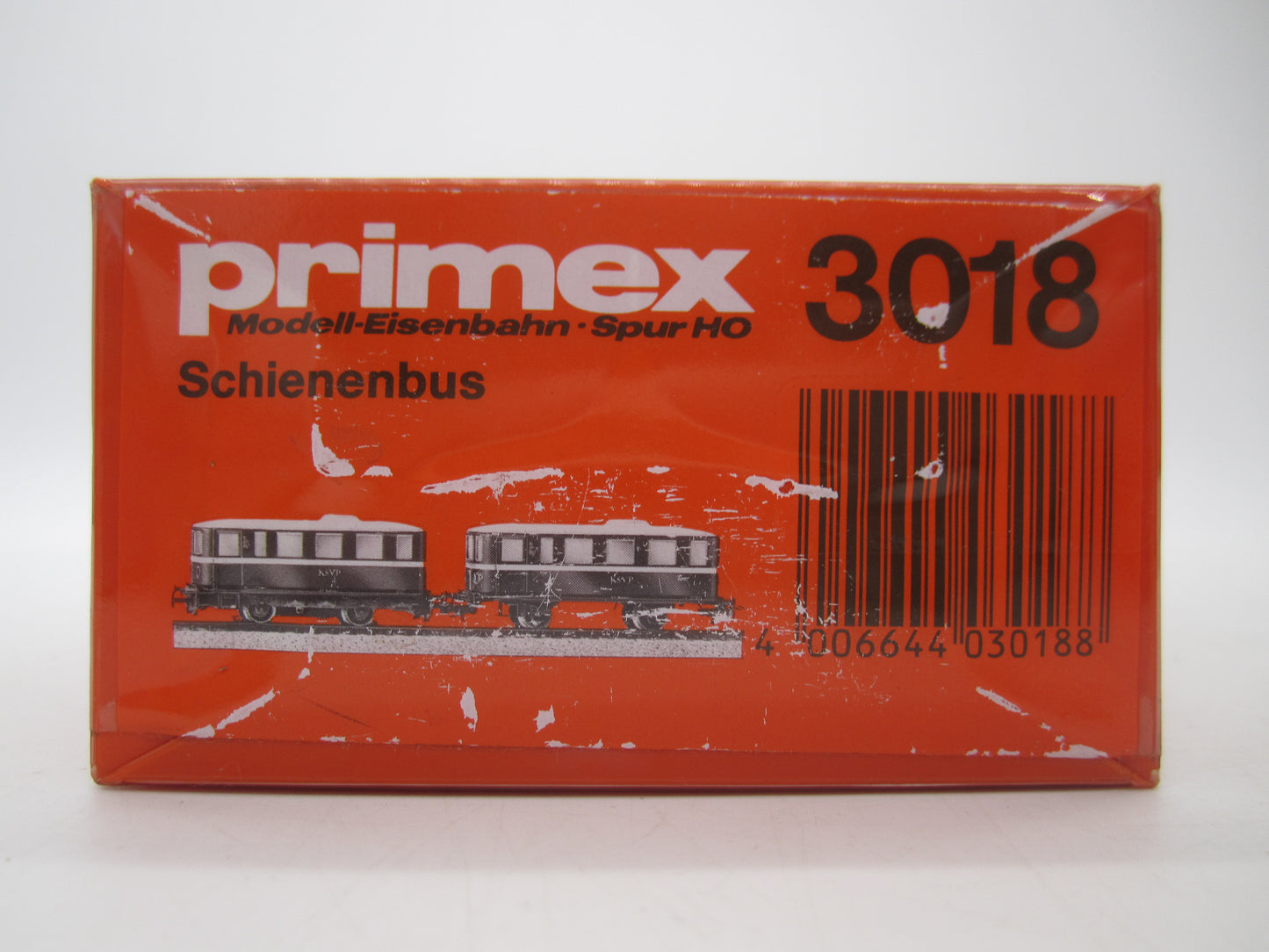 Primex H0 - 3018 - Railbus met bijwagen van de KSVP - Digitaal
