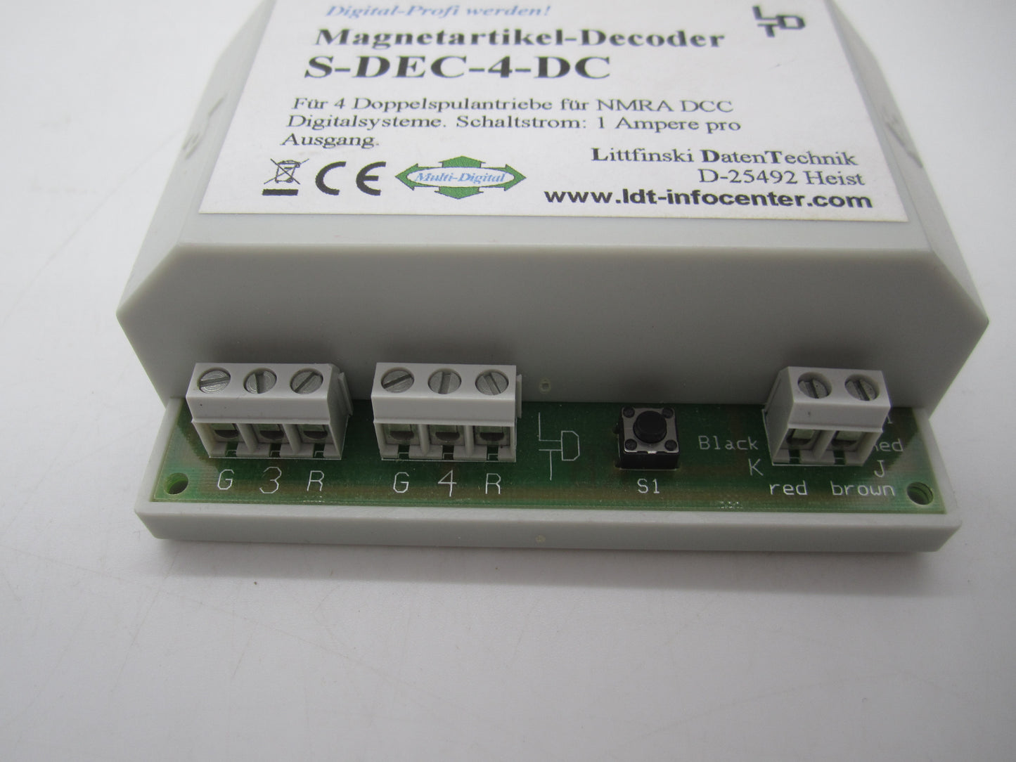 Littfinski H0 - S-DEC-4-DC - Magneetartikeldecoder
