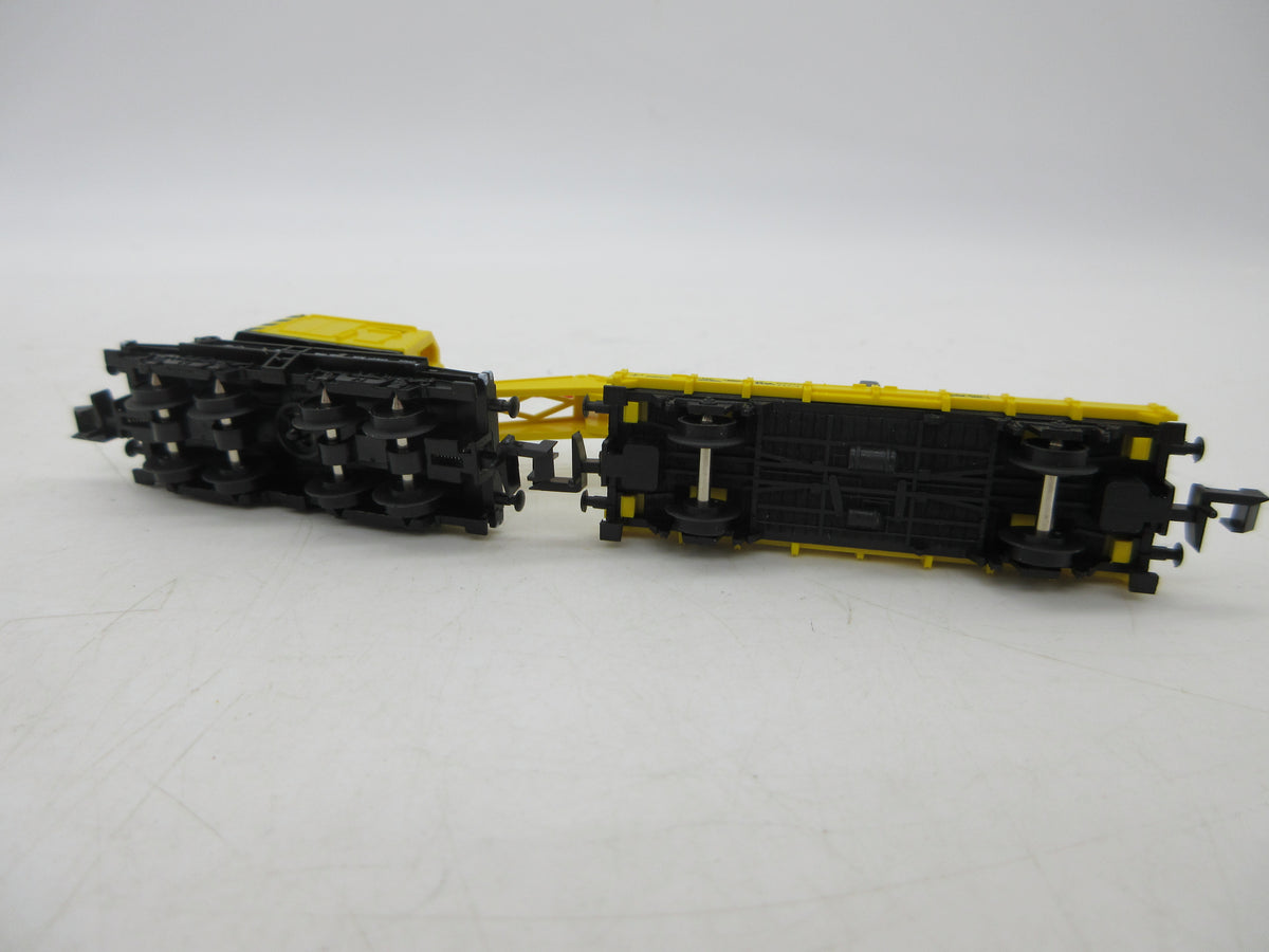 Minitrix N - 13682 - Kraan met steunwagen van de DB