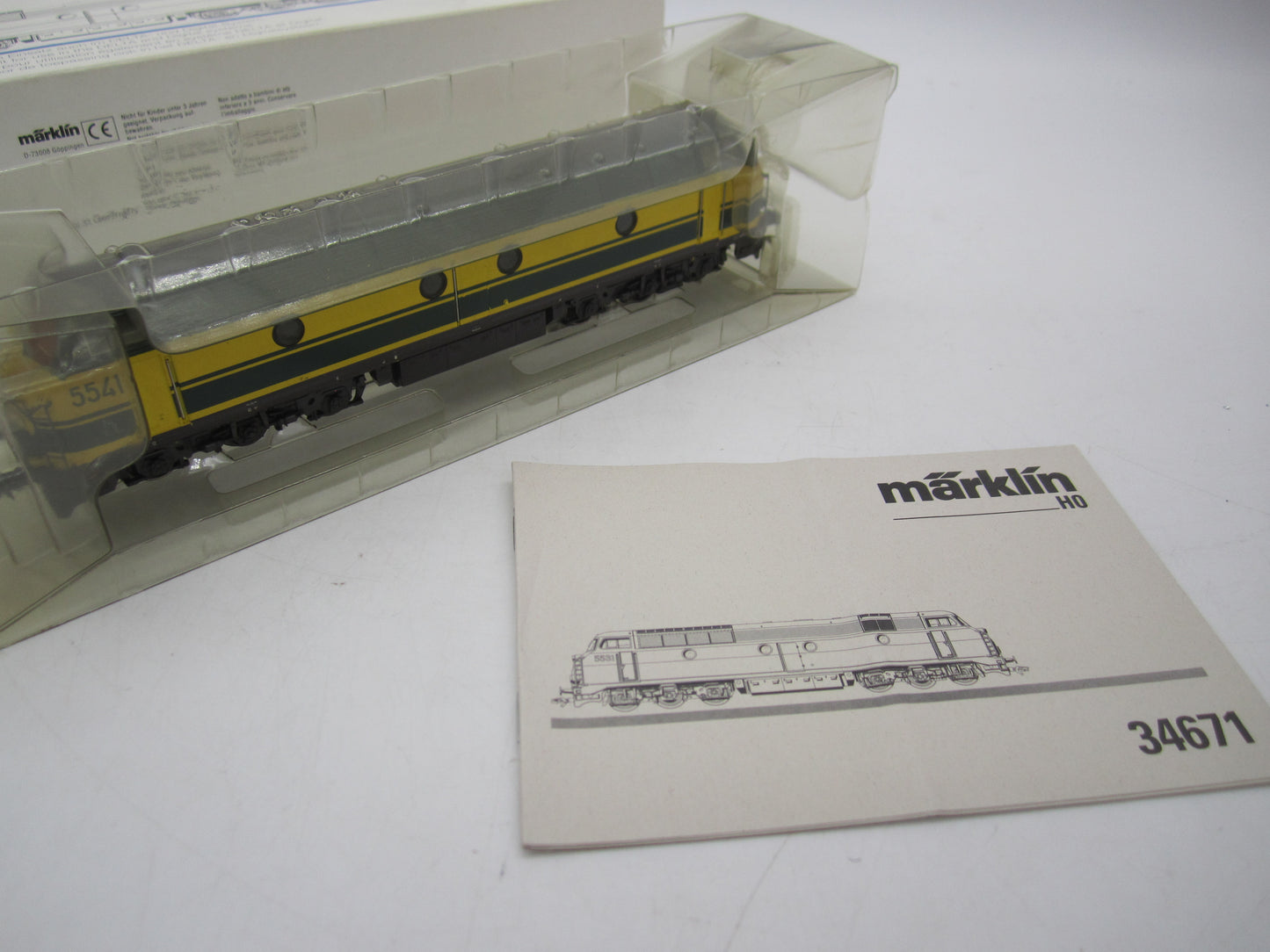 Märklin H0 - 3466 - Dieselloc, Serie 55 van de NMBS - Digitaal