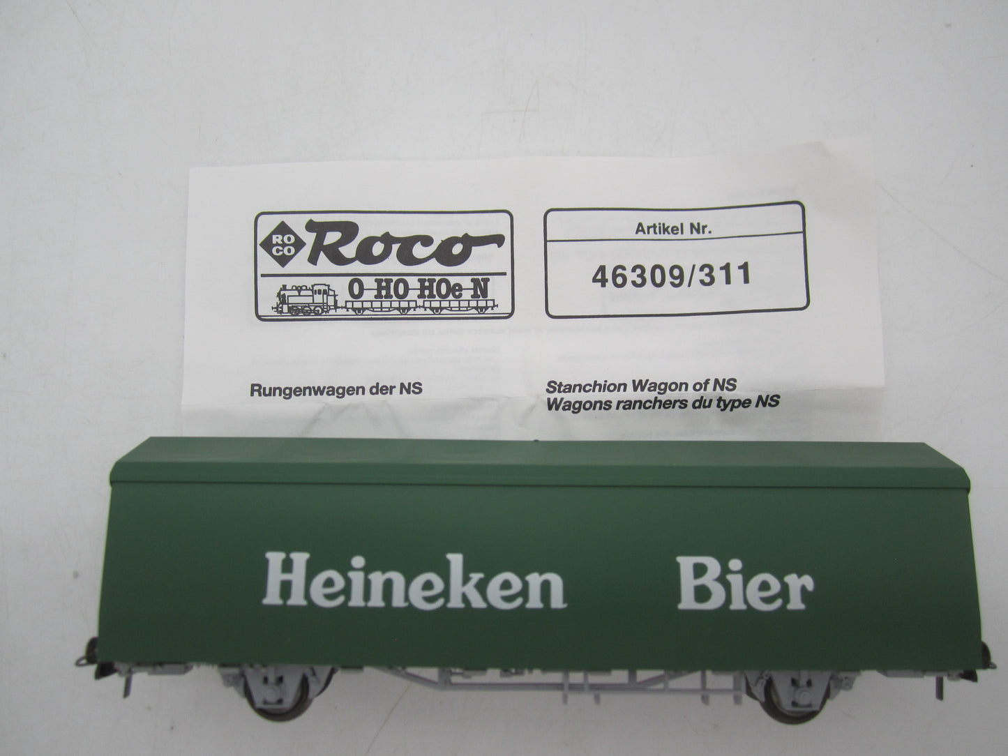 Roco H0 - 46309 - Zeilwagen "Heineken Bier" van de NS