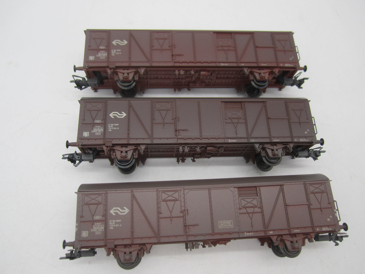 Märklin H0 - 47313 - 3-delige goederenwagenset van de NS, geweatherd