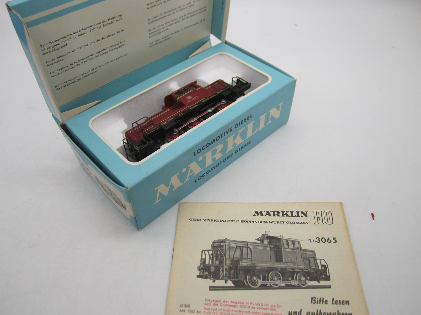 Märklin H0 - 3065 - Dieselloc, V60 van de DB - Analoog