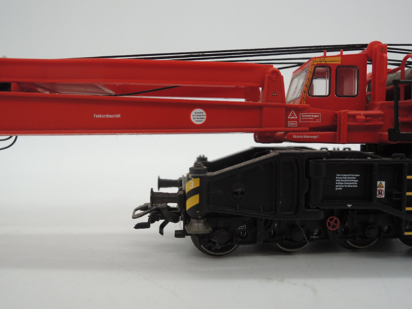 Märklin H0 - 49952 - 3-delige Goliath kraanset van de DB, digitaal stuurbaar, rood