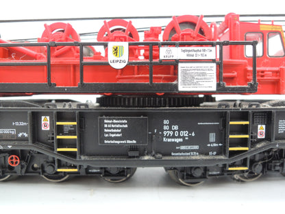Märklin H0 - 49952 - 3-delige Goliath kraanset van de DB, digitaal stuurbaar, rood