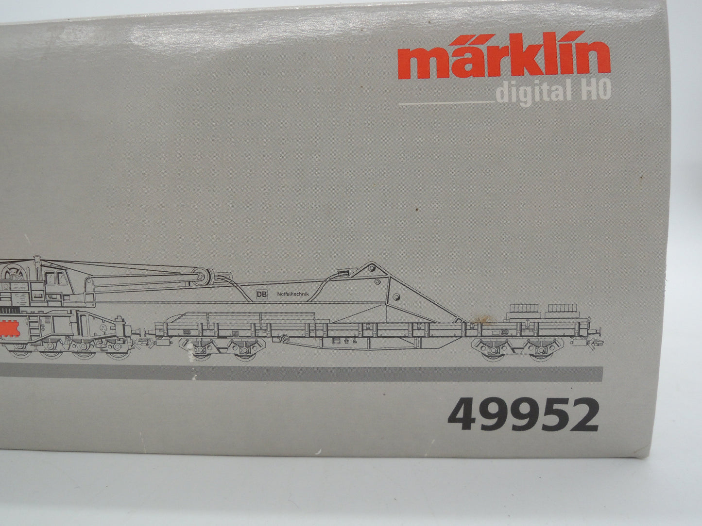 Märklin H0 - 49952 - 3-delige Goliath kraanset van de DB, digitaal stuurbaar, rood