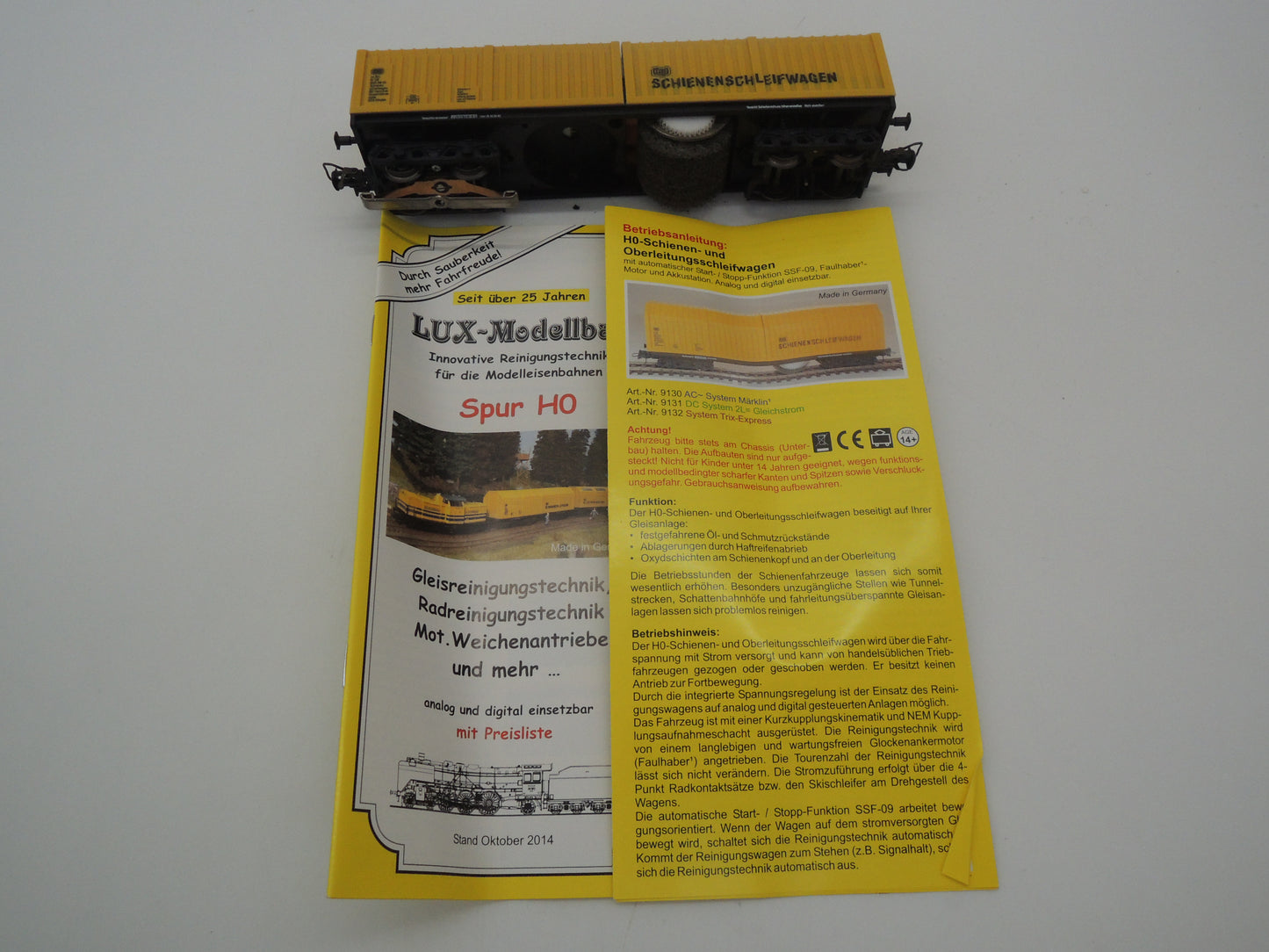 Lux-Modellbau H0 - 9130 - Rail- en bovenleidings slijpwagen van de DB