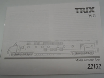 Trix H0 - 22132 - 4-delige RAm TEE van de SBB-CFF - Digitaal