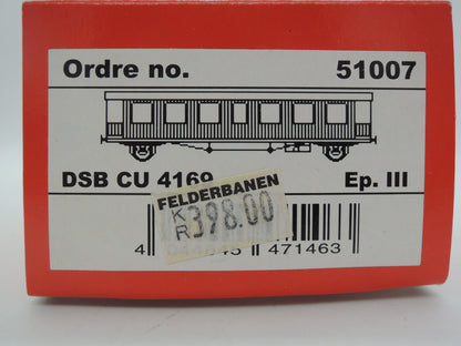Hobbytrade H0 - 51007 - 2-assige personenwagen CU 1469 van de DSB