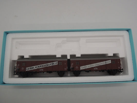 Märklin H0 - 48009 - Wagenpaar „Leig-eenheid” type Gllmghs 37 van de DB