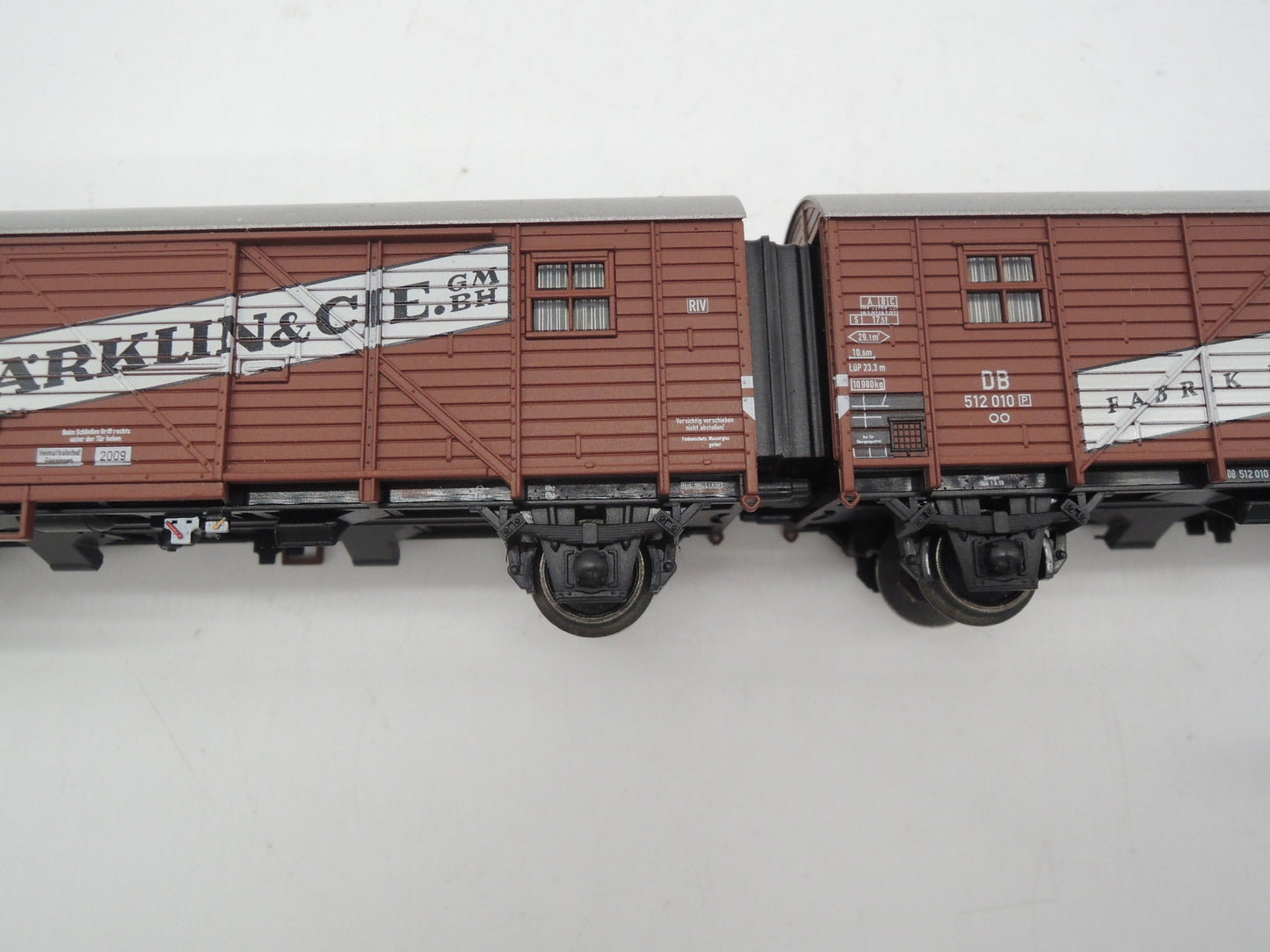 Märklin H0 - 48009 - Wagenpaar „Leig-eenheid” type Gllmghs 37 van de DB