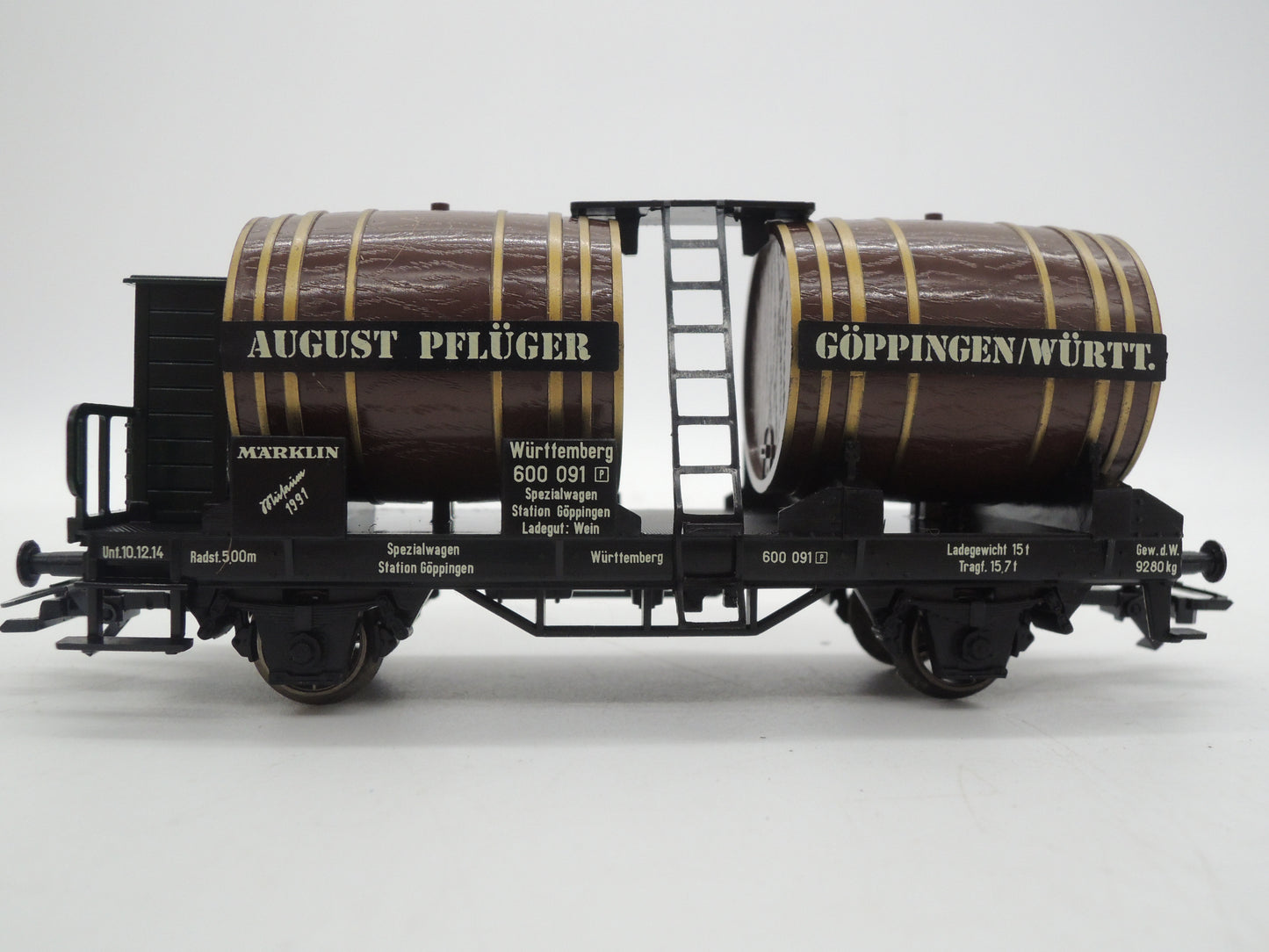Märklin H0 - Museum 1991 - Vatenwagen "August Pflüger" van de K.W.St.E.