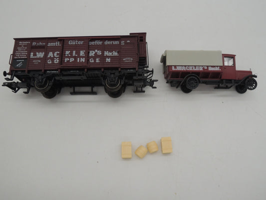 Märklin H0 - Museum 1993 - Gesloten goederenwagen "L.Wacklers" van de K.W.St.E.