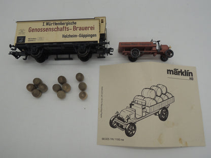Märklin H0 - Museum 1994 - Gesloten goederenwagen "Genossenschaffts-Brauerei" van de K.W.St.E.