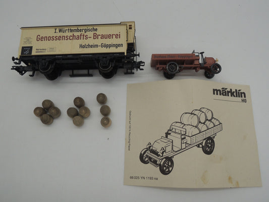 Märklin H0 - Museum 1994 - Gesloten goederenwagen "Genossenschaffts-Brauerei" van de K.W.St.E.