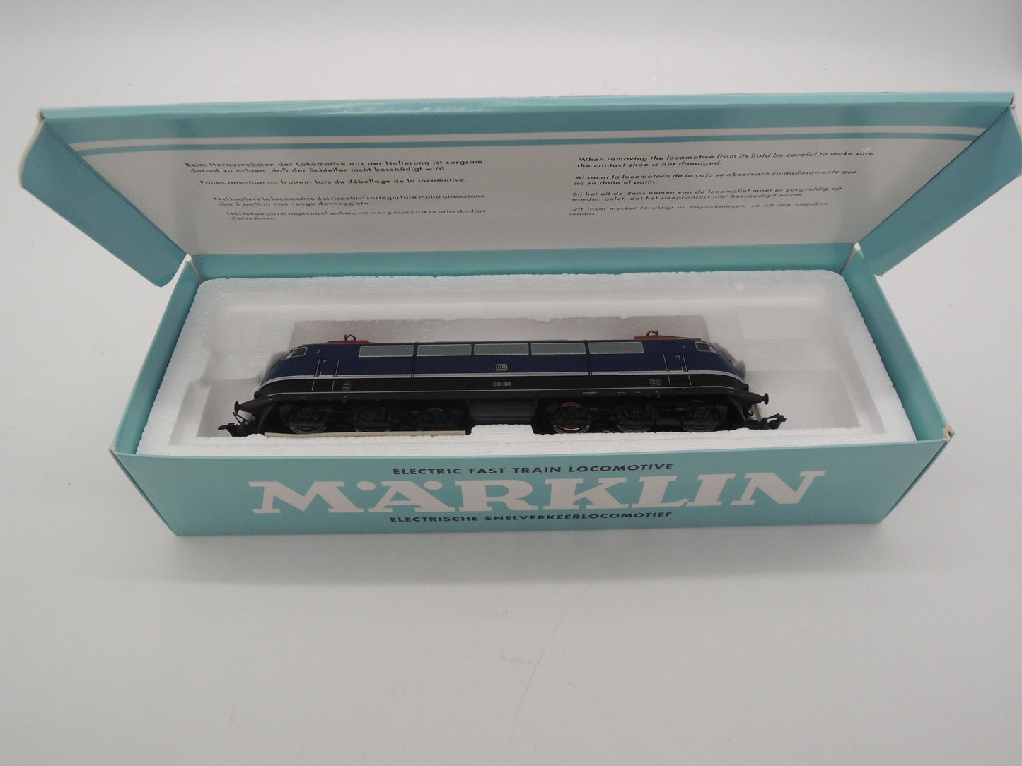 Märklin H0 - 37578 - E-loc, BR E-03 van de DB, MFX/Sound - Blauwe editie