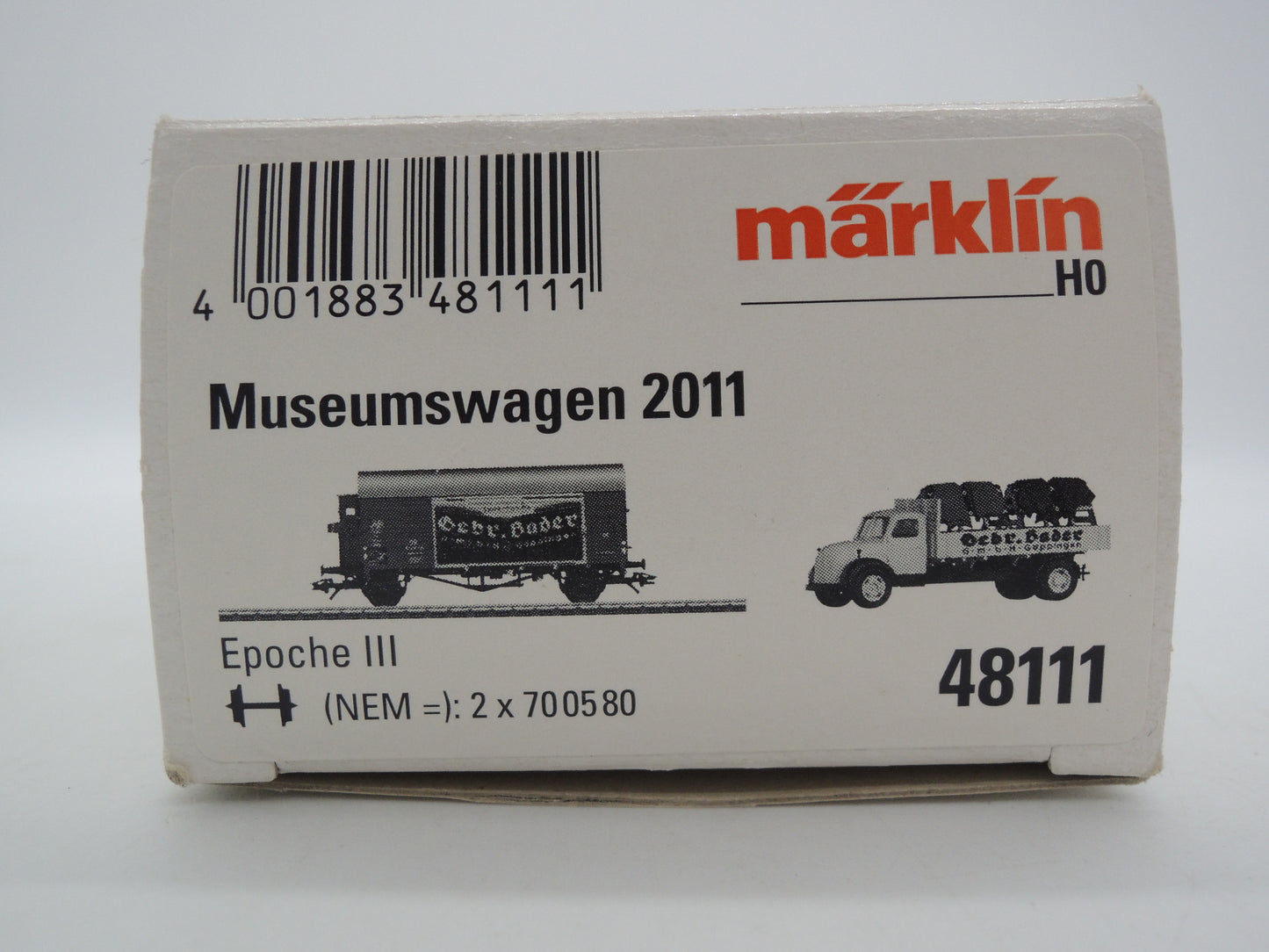 Märklin H0 - 48111/Museumwagen 2011 - Gesloten goederenwagen "Gebr. Bader" van de DB