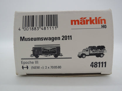 Märklin H0 - 48111/Museumwagen 2011 - Gesloten goederenwagen "Gebr. Bader" van de DB