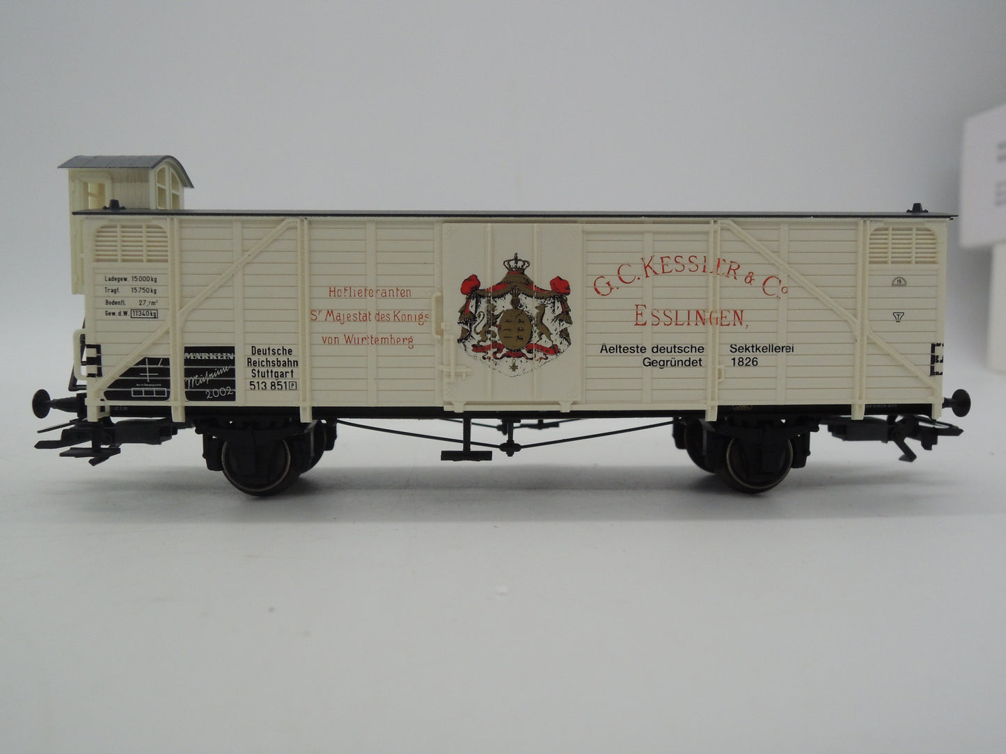 Märklin H0 - Museum 2002 (48002) - Gesloten goederenwagen "G.C. Kessler & Co" van de DRG