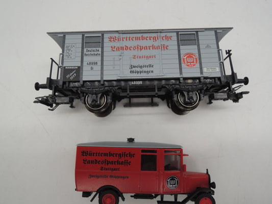 Märklin H0 - Museum 1999 - Gesloten goederenwagen van de DRG