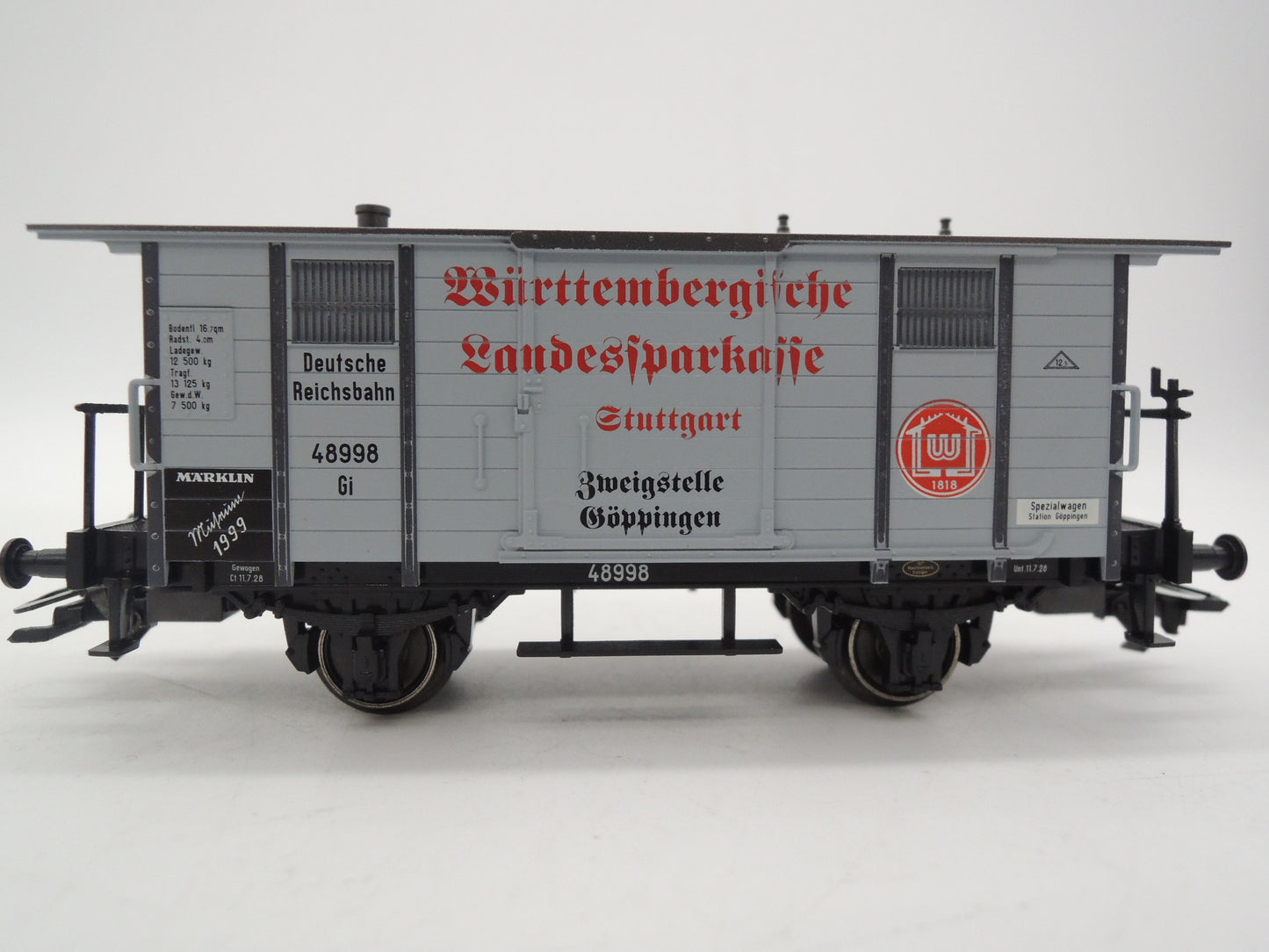 Märklin H0 - Museum 1999 - Gesloten goederenwagen van de DRG
