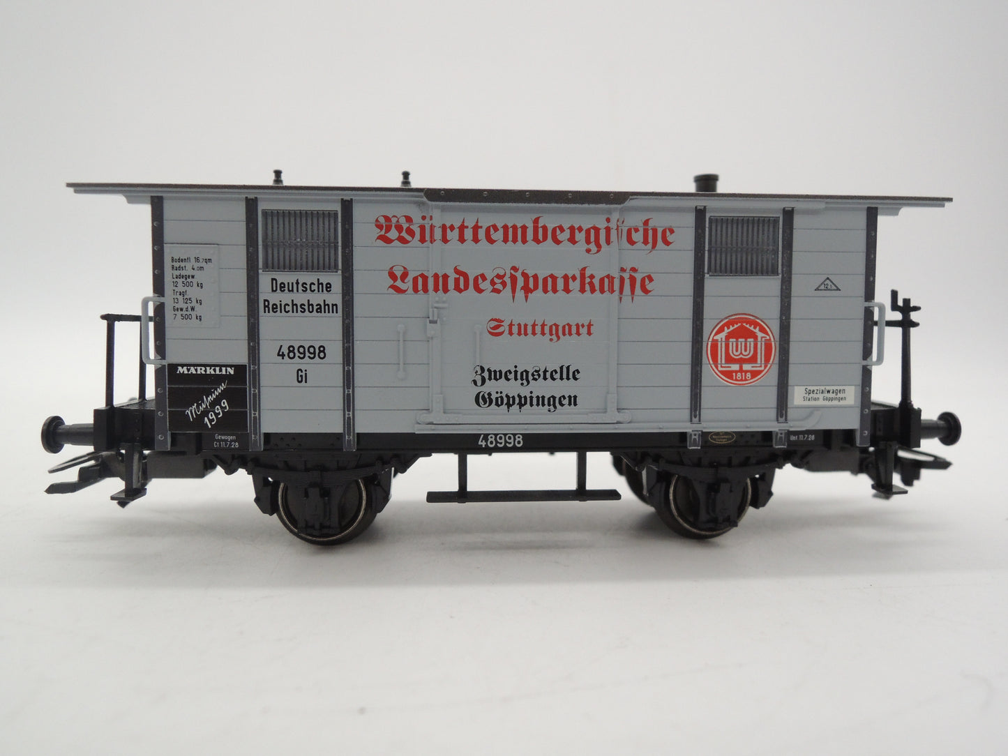 Märklin H0 - Museum 1999 - Gesloten goederenwagen van de DRG