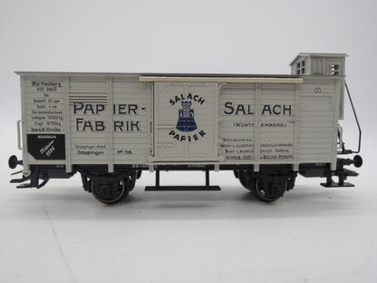 Märklin H0 - Museum 1996 - Gesloten goederenwagen "Salach papier" van de K.W.St.E.