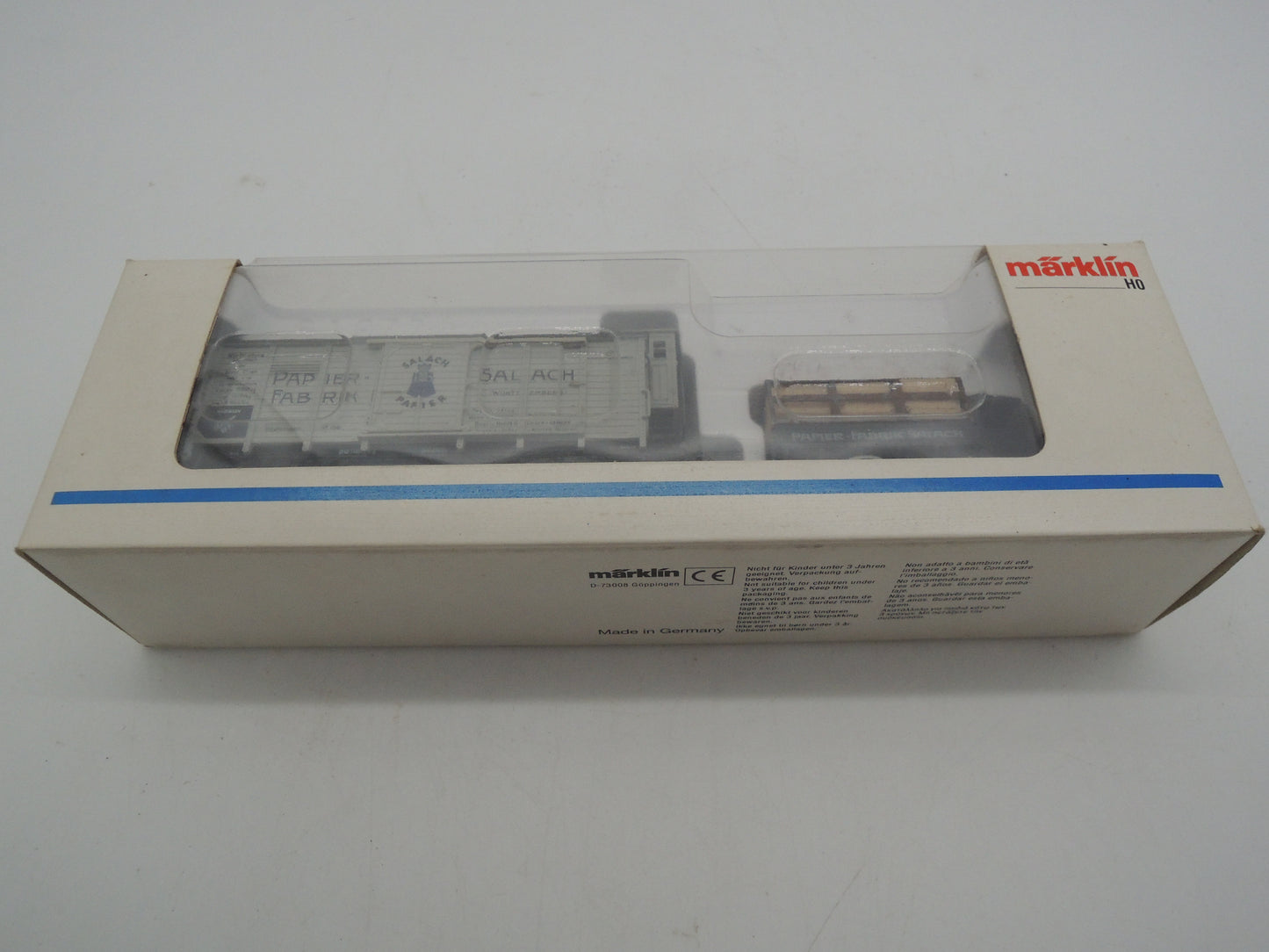 Märklin H0 - Museum 1996 - Gesloten goederenwagen "Salach papier" van de K.W.St.E.