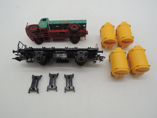 Märklin H0 - Museumwagen 2006 - Containerdraagwagen "Kaiser" van de DB