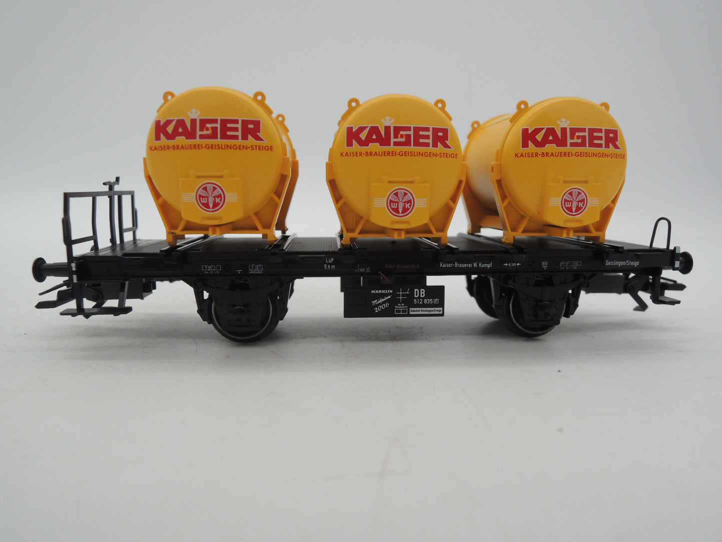 Märklin H0 - Museumwagen 2006 - Containerdraagwagen "Kaiser" van de DB
