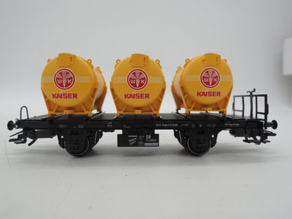 Märklin H0 - Museumwagen 2006 - Containerdraagwagen "Kaiser" van de DB
