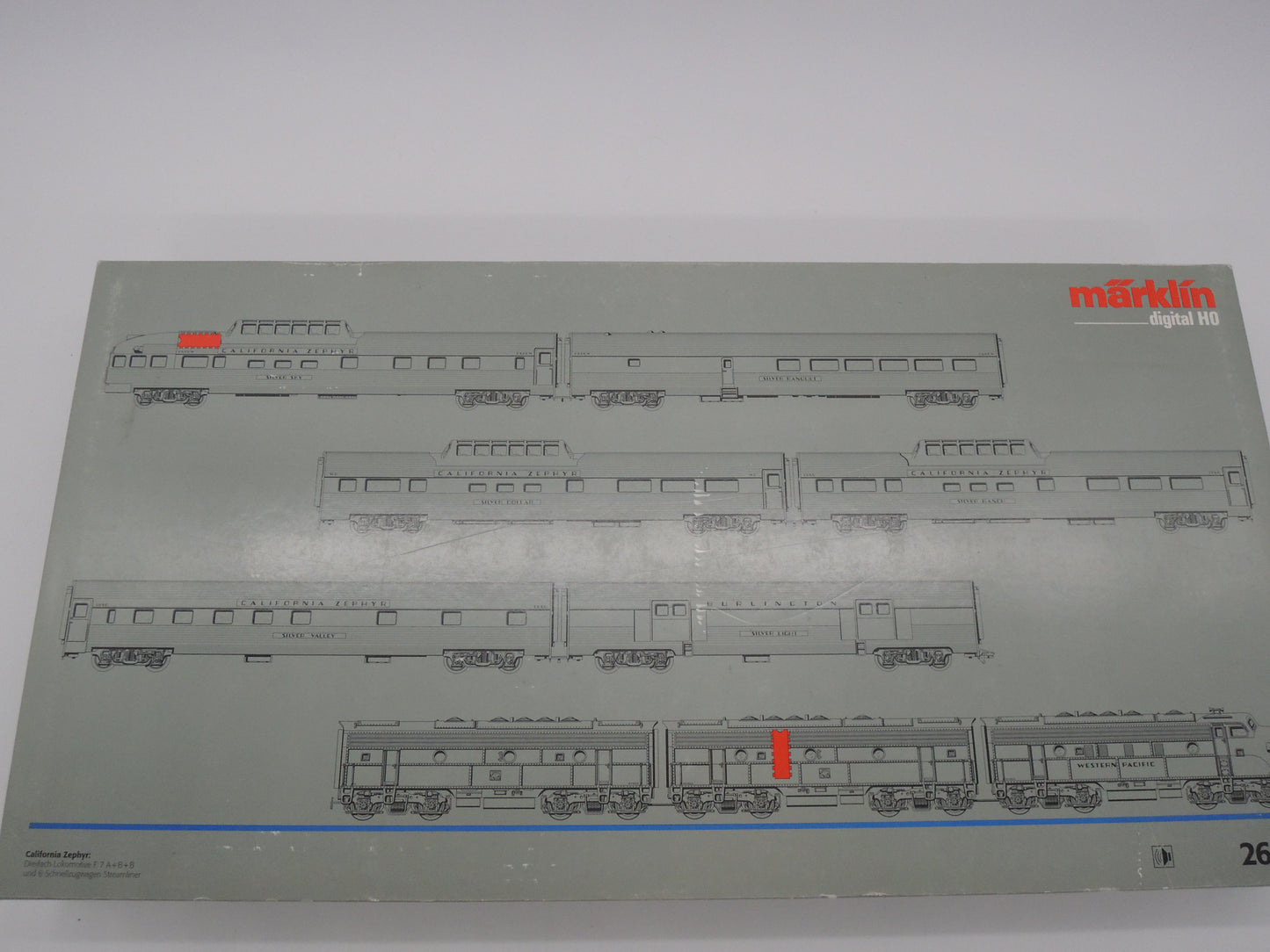 Märklin H0 - 26600 - 7-delige set "California Zephyr" van de Western Pacific - Digitaal/Sound