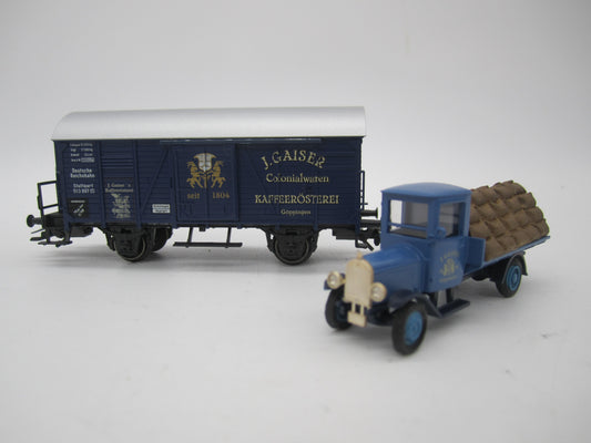 Märklin H0 - Museum 1998 - Gesloten goederenwagen "J.Gaiser" van de DRG