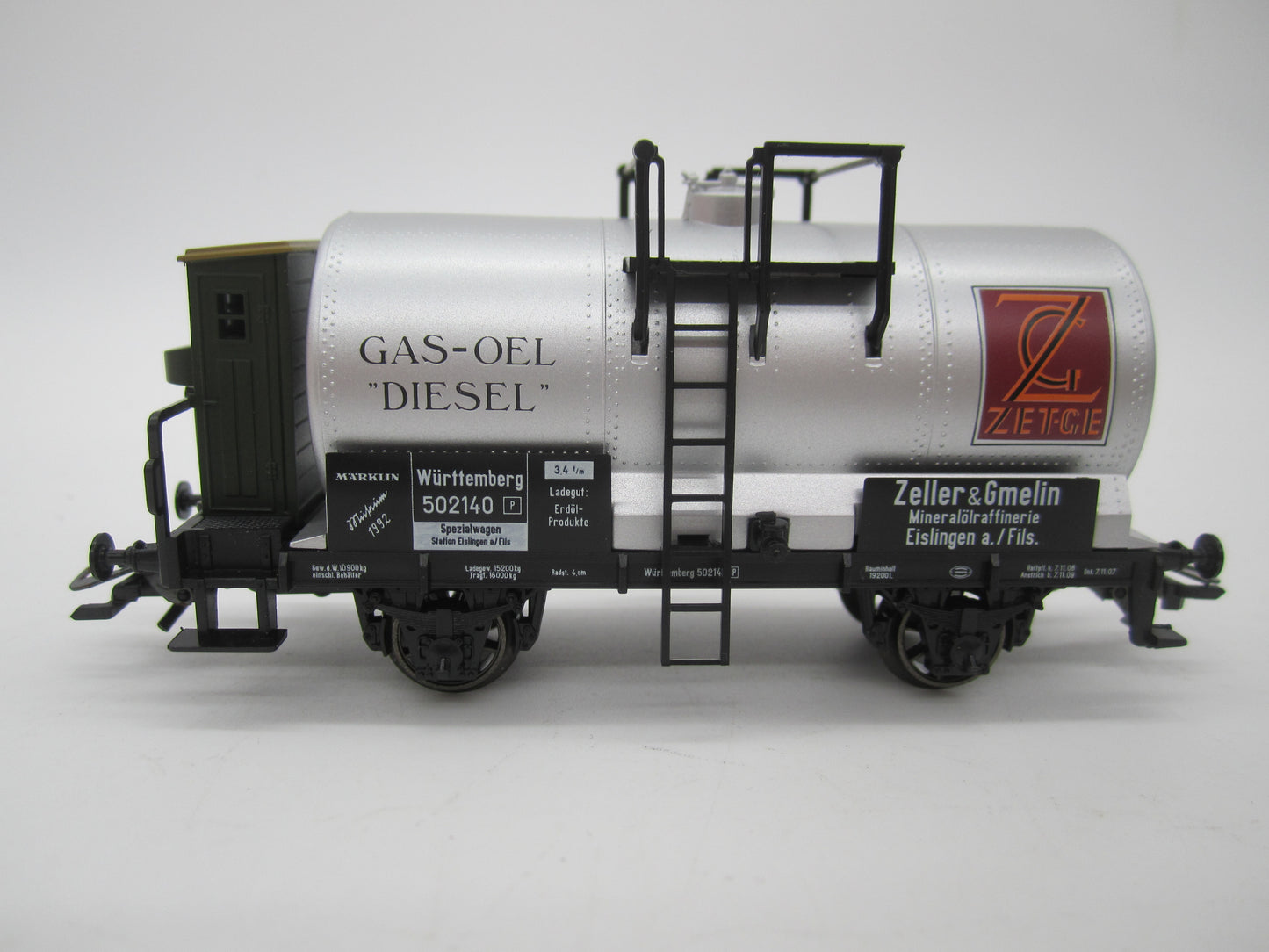 Märklin H0 - Museum 1992 - Ketelwagen "Zetge" van de K.W.St.E.