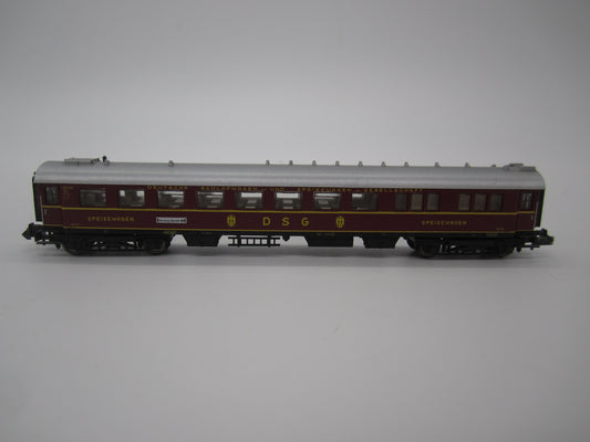 Minitrix N - 13310 - Speisewagen van de DSG, met verlichting